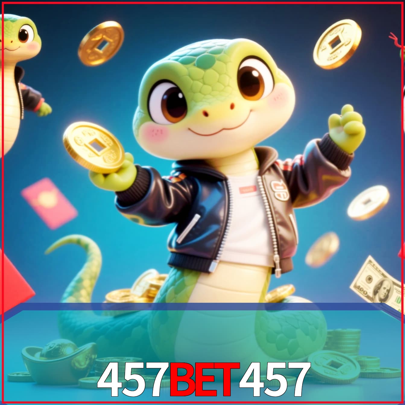 Slot machine 3D icon with number 7 and 1